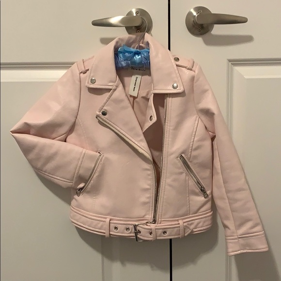 ZARA girls pink moto jacket - Picture 1 of 4